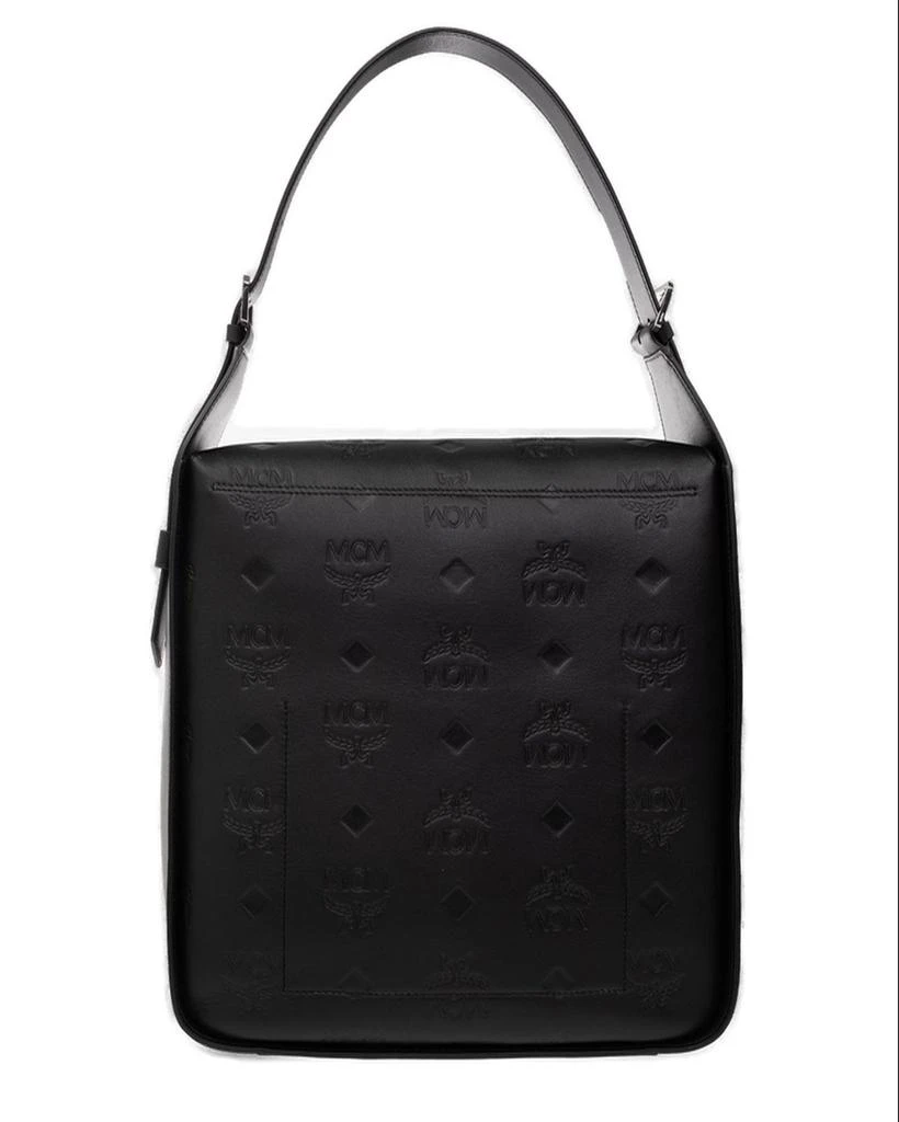 商品MCM|MCM Aren Logo Detailed Large Shoulder Bag,价格¥3967,第2张图片详细描述