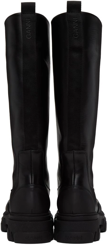 商品Ganni|Black Cleated Tubular Boots,价格¥2530,第2张图片详细描述