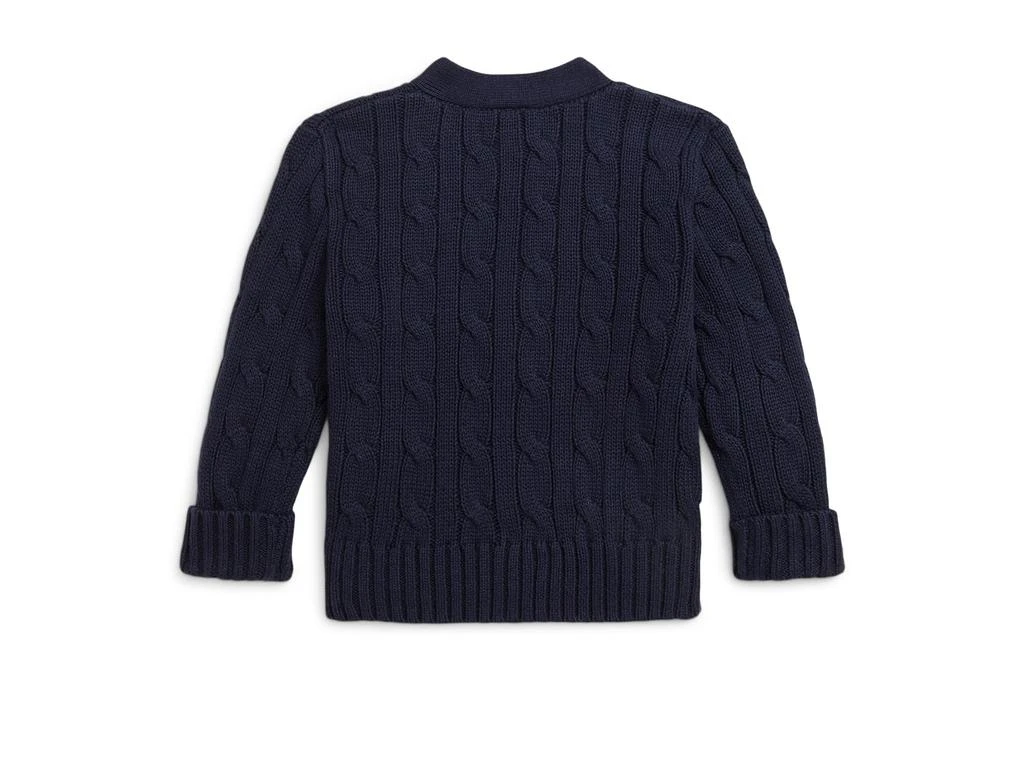 商品Ralph Lauren|Cable-Knit Cotton V-Neck Cardigan (Infant),价格¥394,第2张图片详细描述