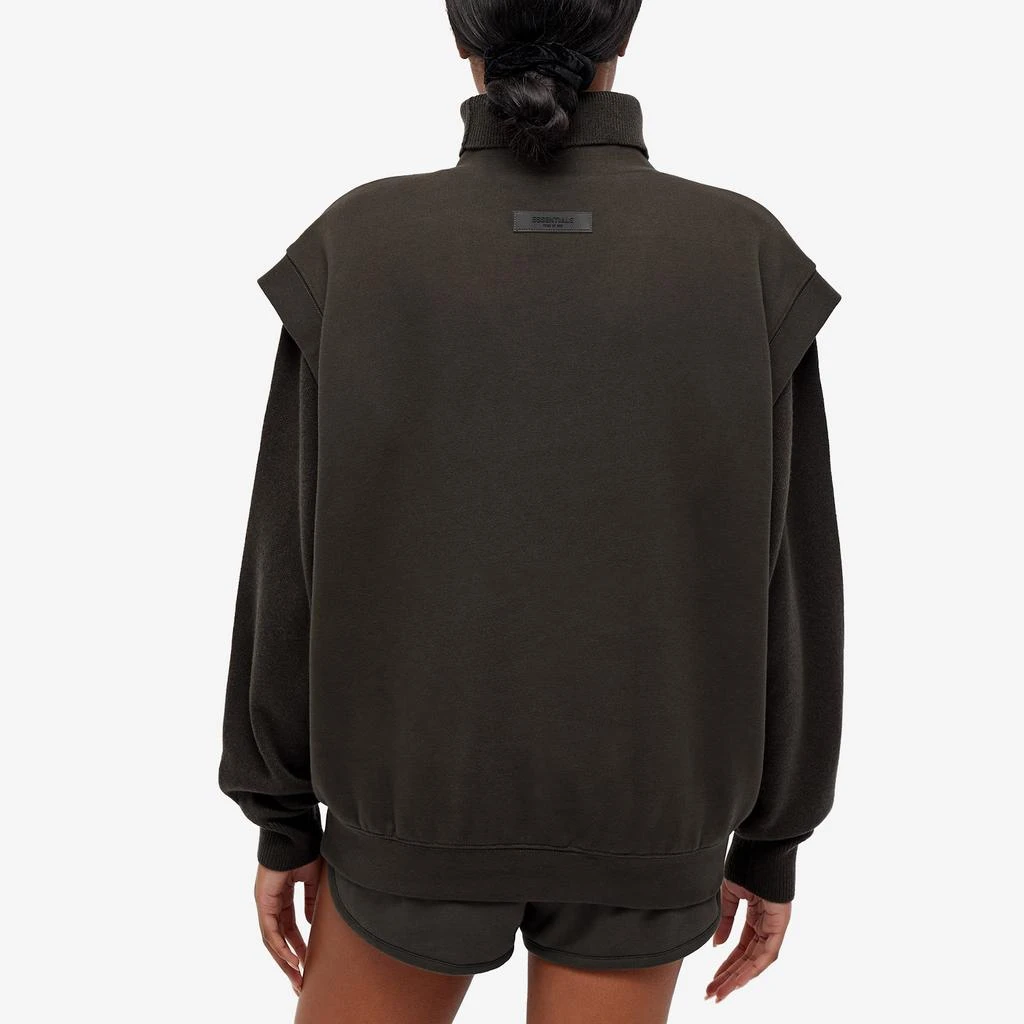 商品Essentials|Fear of God Essentials Pullover V-Neck Vest - Off-Black,价格¥425,第3张图片详细描述