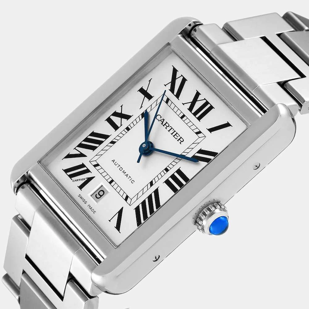 商品[二手商品] Cartier|Cartier Silver Stainless Steel Tank Solo W5200028 Automatic Men's Wristwatch 31 mm,价格¥30475,第2张图片详细描述