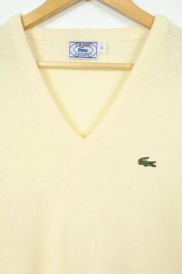 商品Lacoste|Vintage Lacoste V-Neck Sweater,价格¥749,第2张图片详细描述