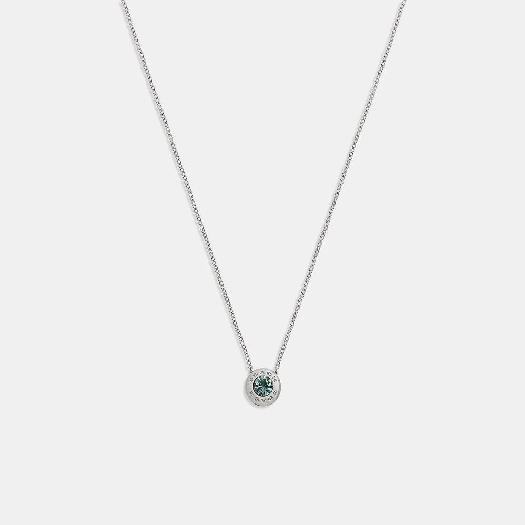 商品Coach|Coach Outlet Open Circle Stone Strand Necklace,价格¥306,第4张图片详细描述