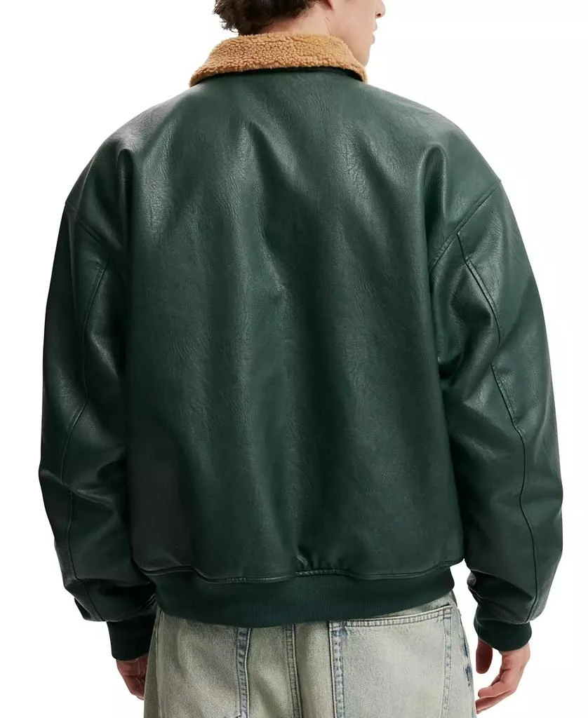 商品Cotton On|Men's Artificial Leather Flight Jacket,价格¥629,第2张图片详细描述