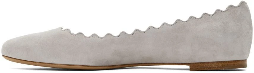 商品Chloé|Grey Suede Lauren Ballerina Flats,价格¥2165,第3张图片详细描述