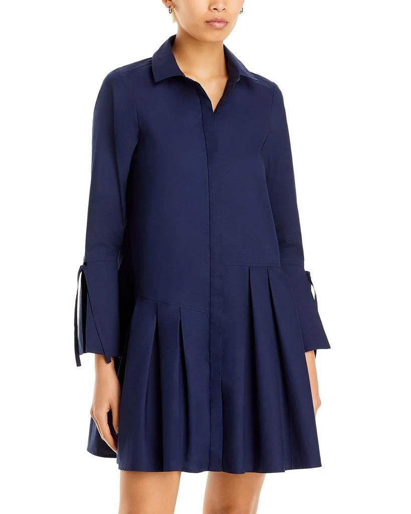 商品Derek Lam|Andrea Asymmetric Pleated Shirt Dress,价格¥1118,第1张图片