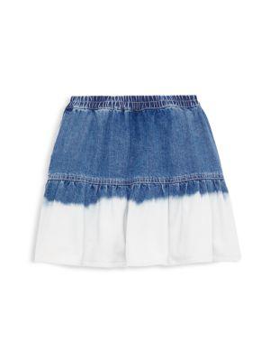 Little Girl's & Girl's Tiered Cotton Skirt商品第2张图片规格展示