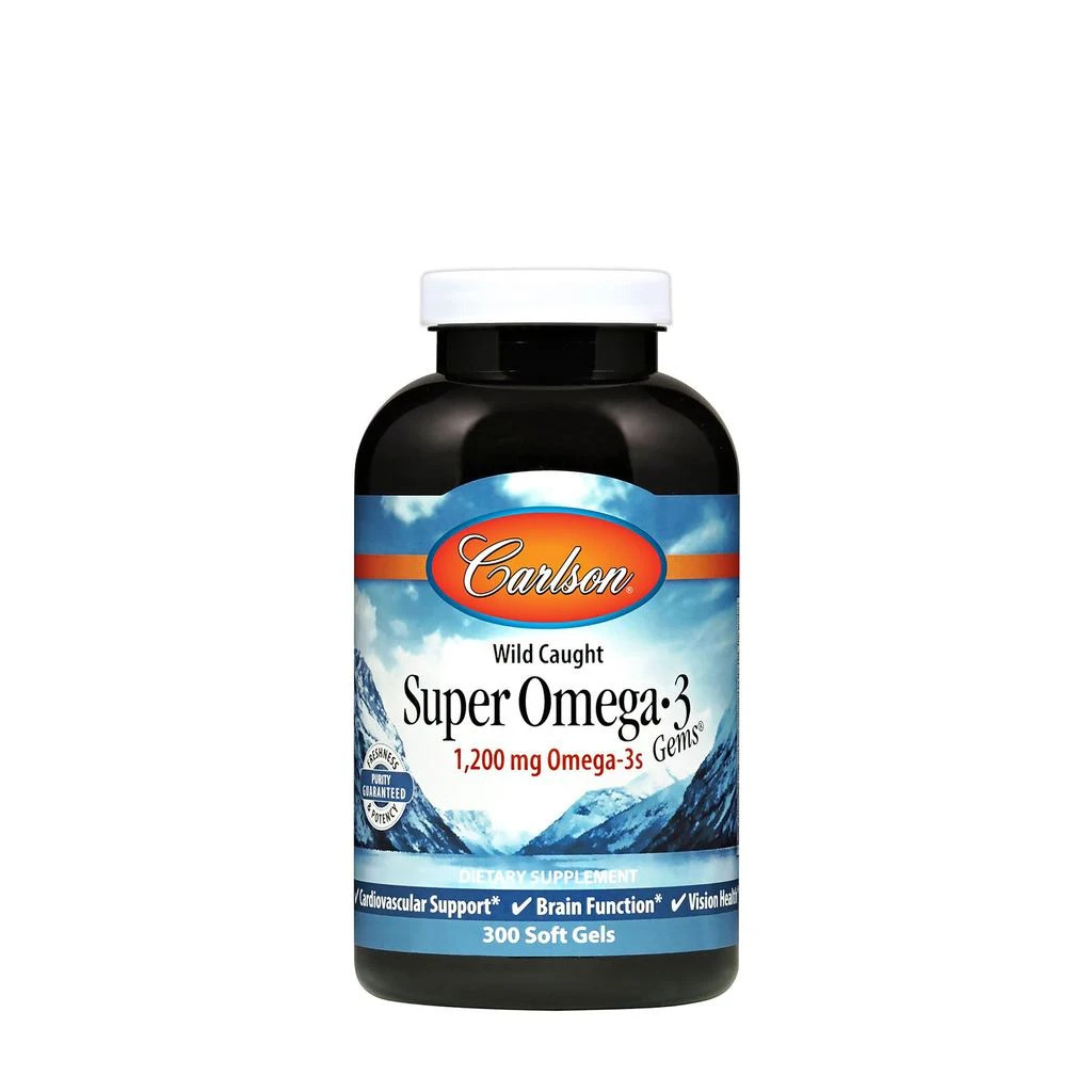 商品Carlson|Carlson® Norwegian Fish Oil - Super Omega-3 Gems®,价格¥523,第1张图片