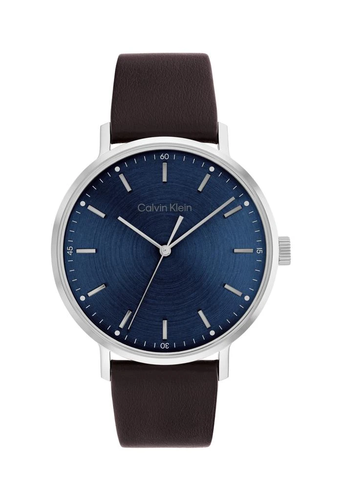 商品Calvin Klein|Calvin Klein Gents Modern Mesh Blue Dial Strap Watch,价格¥1127,第1张图片