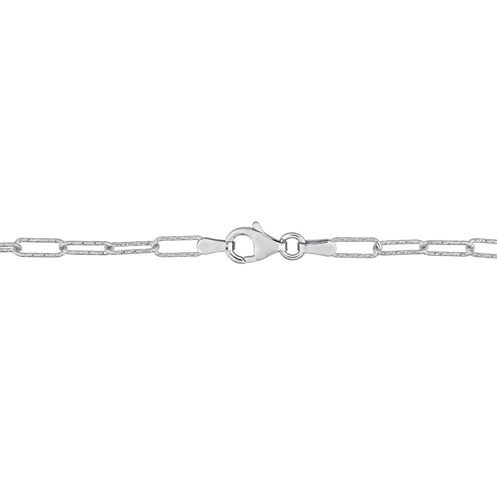 商品Mimi & Max|Fancy Paperclip Chain Necklace in Sterling Silver - 16 in,价格¥253,第5张图片详细描述