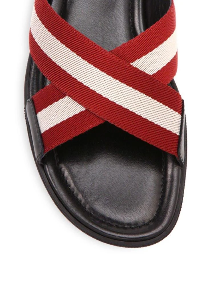 商品Bally|Cross-Over Detailed Slide Sandals,价格¥1315,第3张图片详细描述