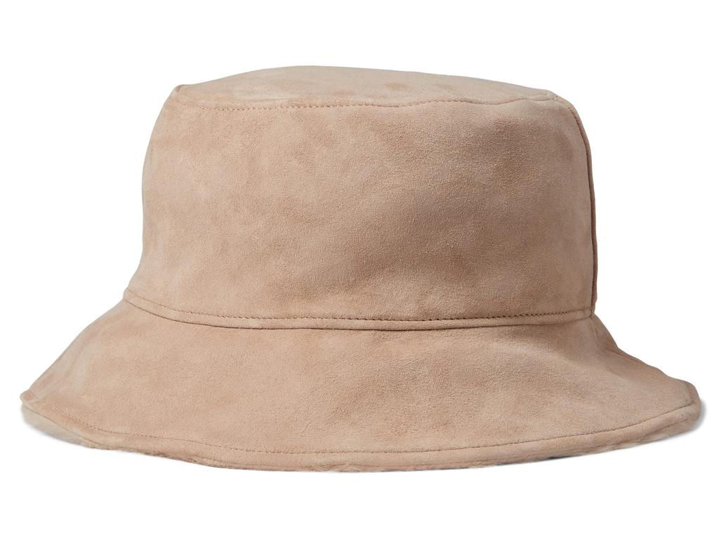 Goat Suede and Sherpa Bucket Hat商品第2张图片规格展示