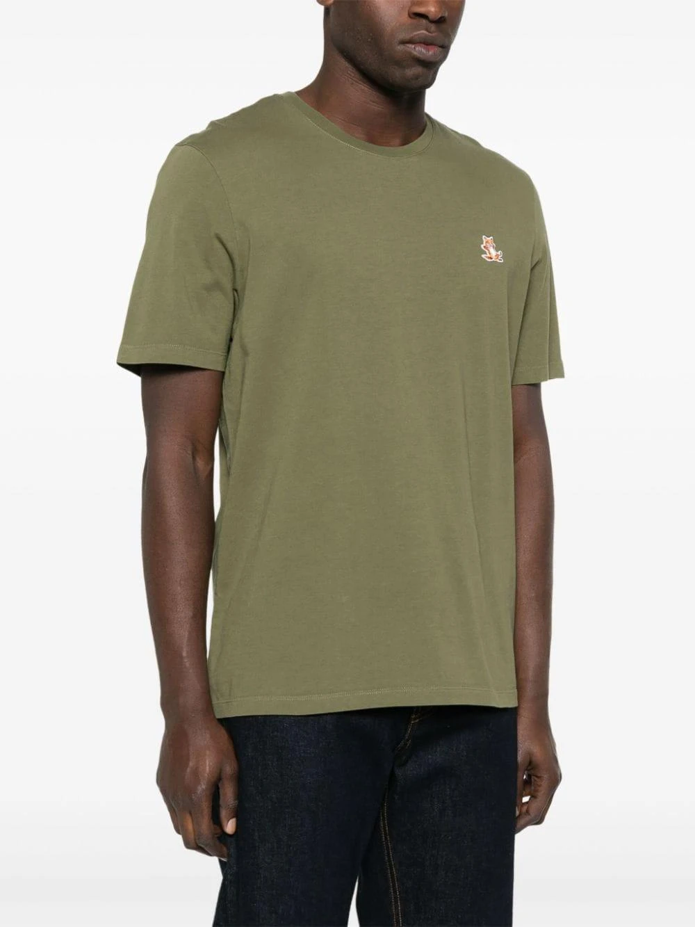 商品【商品预售7天】 Maison Kitsune|Maison Kitsune 男士T恤 LM00110KJ0008P384 绿色,价格¥745,第5张图片详细描述