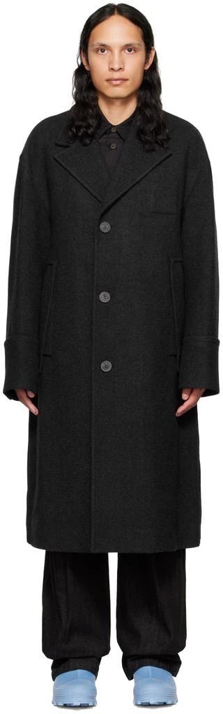 商品Wooyoungmi|Gray Paneled Coat,价格¥4503,第1张图片