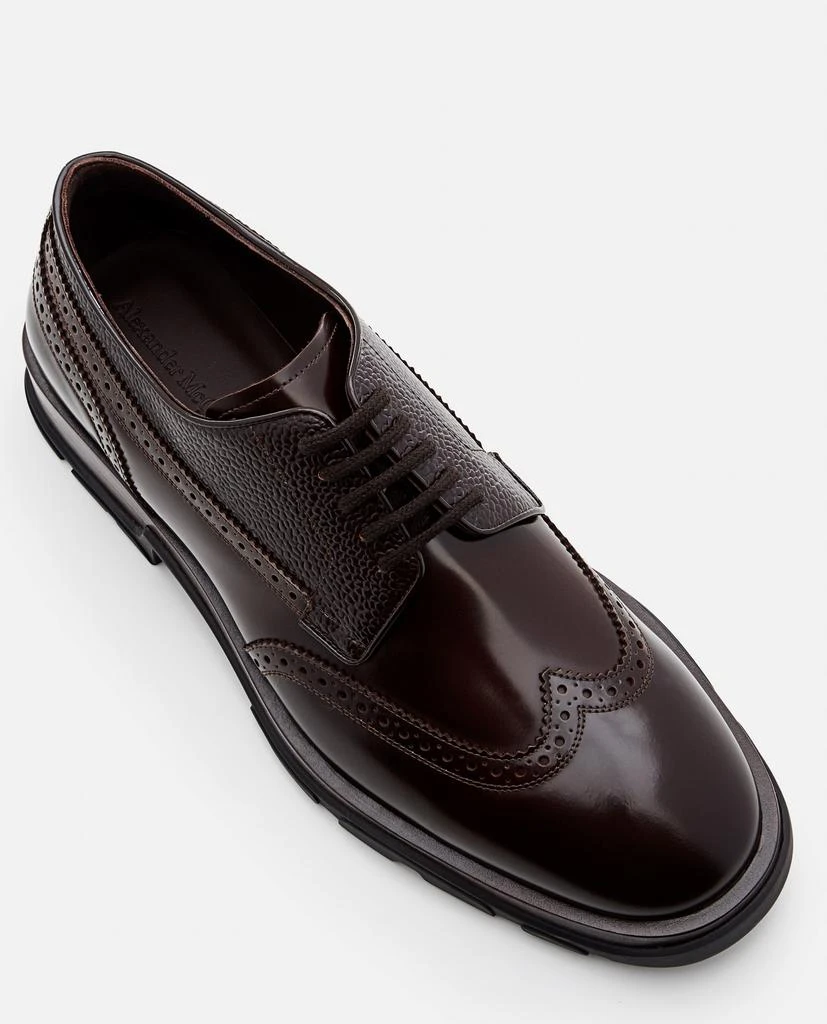 商品Alexander McQueen|Derby Leather Shoes,价格¥6418,第4张图片详细描述