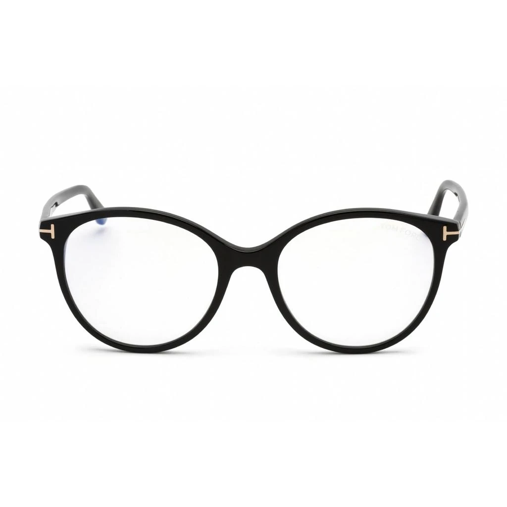 商品Tom Ford|Tom Ford Women's Eyeglasses - Cat Eye Shape Shiny Black Plastic Frame | FT5742-B 001,价格¥891,第2张图片详细描述