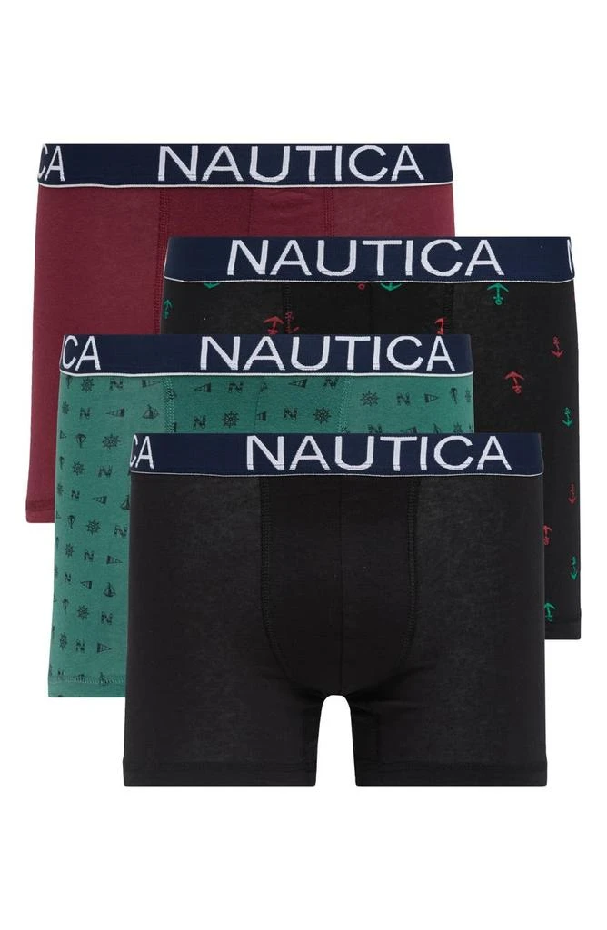 商品Nautica|4-Pack Stretch Boxer Briefs,价格¥114,第1张图片详细描述