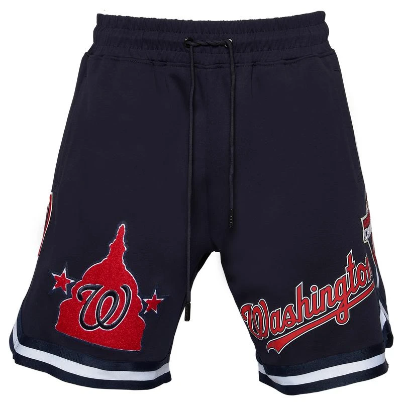 商品Pro Standard|Pro Standard Nationals Team Logo Shorts - Men's,价格¥562,第2张图片详细描述