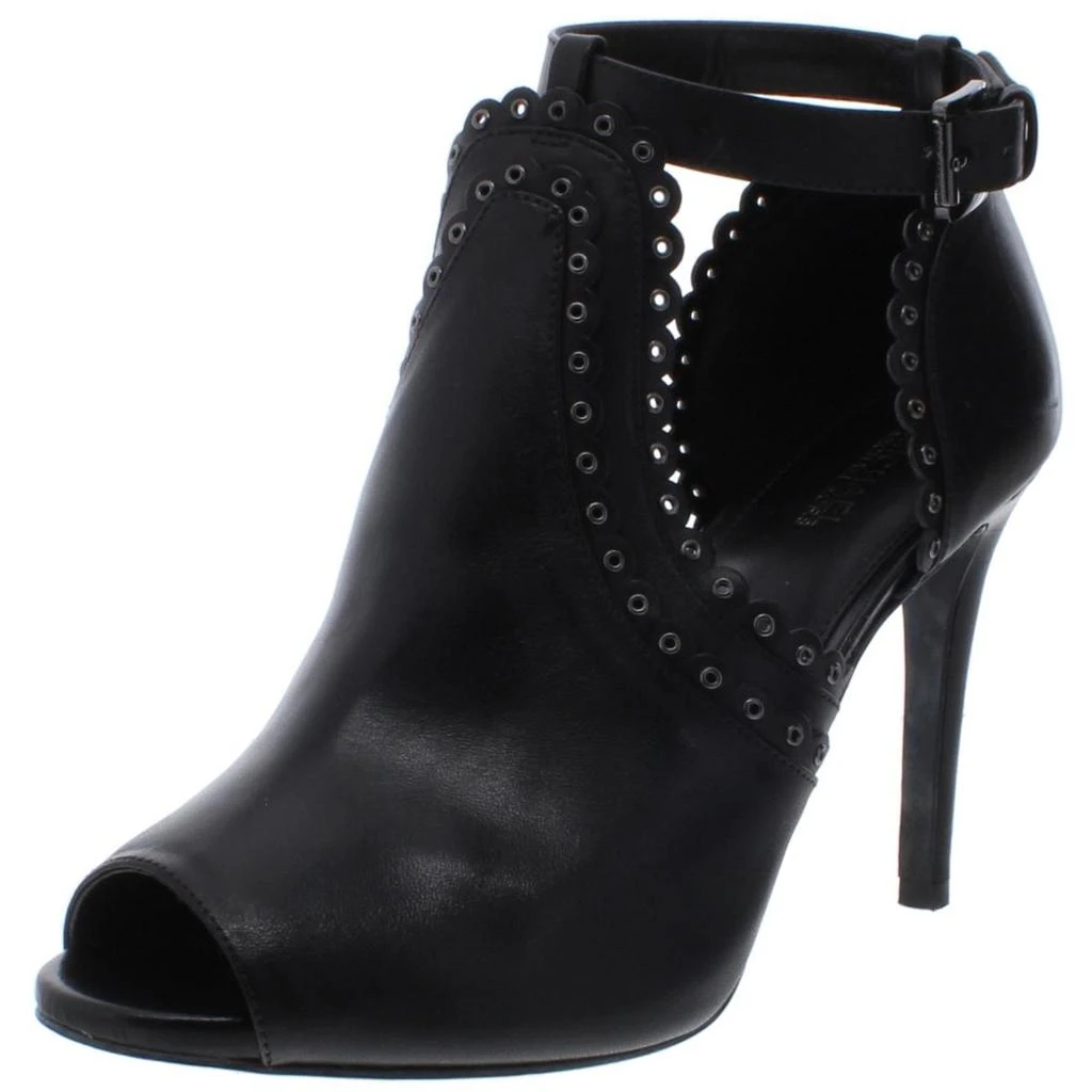 商品Michael Kors|MICHAEL Michael Kors Womens Jessie Open Leather Scalloped Detail Booties,价格¥626,第2张图片详细描述