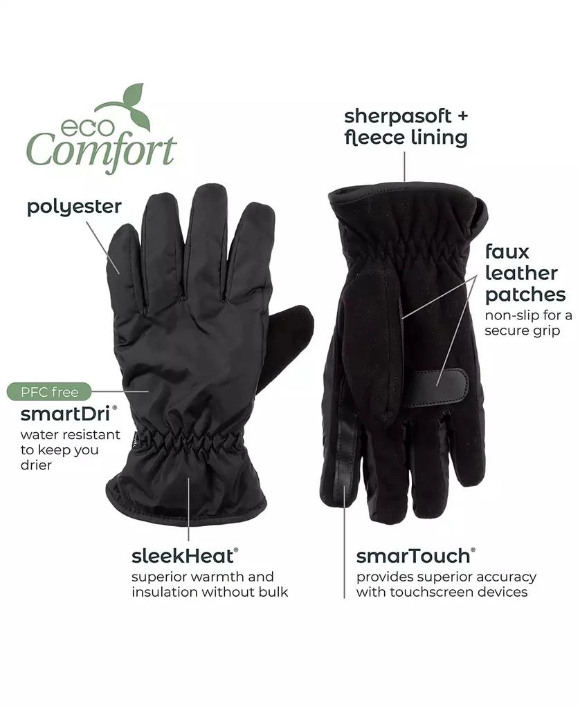 商品Isotoner Signature|Men's Insulated Water-Repellent Active Gloves,价格¥340,第3张图片详细描述