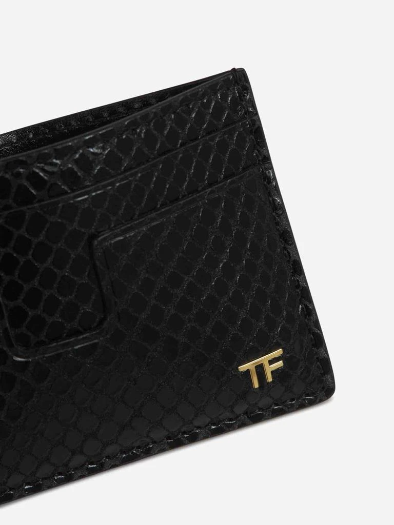 商品Tom Ford|Tom Ford Leather Logo Card Holder,价格¥2890,第4张图片详细描述