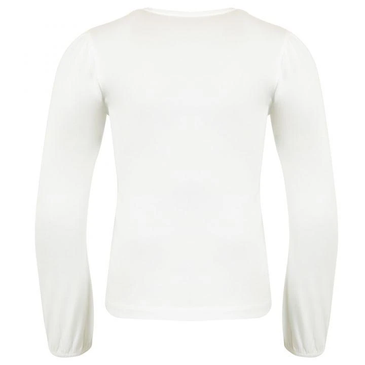 商品Mayoral|White Long Sleeve Ballerina T Shirt,价格¥59,第3张图片详细描述