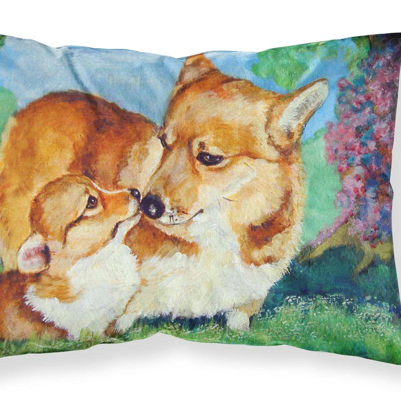 商品Caroline's Treasures|Corgi Momma's Love Fabric Standard Pillowcase STANDARD,价格¥170,第1张图片