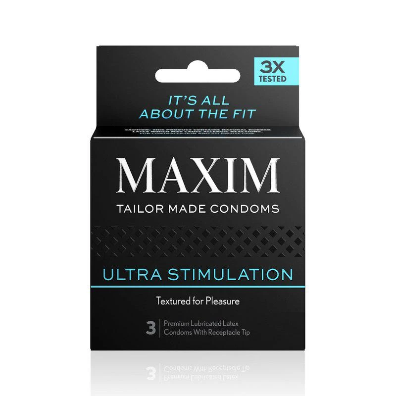 商品MAXIM|Maxim Ultra Stimulation Condoms 3PK,价格¥43,第1张图片