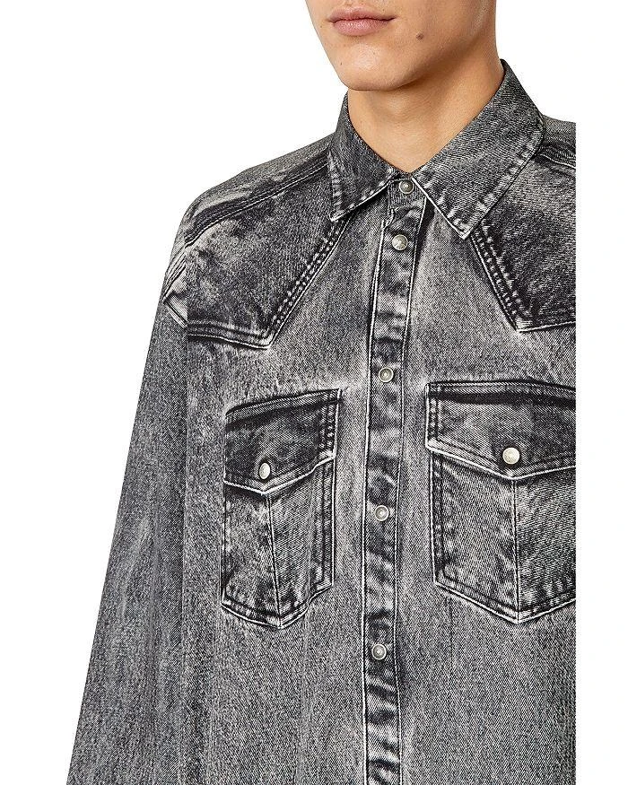 商品Diesel|Gils Denim Long Sleeve Button Front Shirt,价�格¥1677,第5张图片详细描述