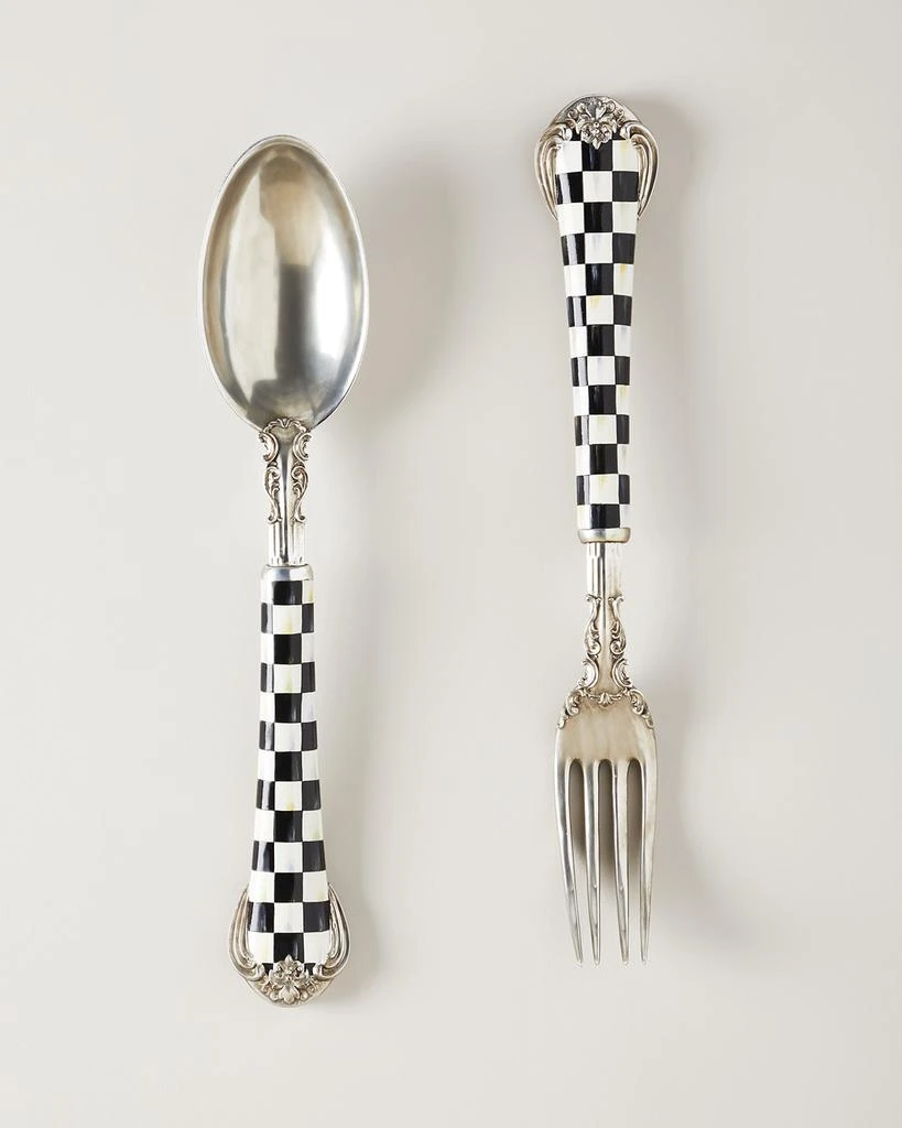 MacKenzie-Childs Courtly Check Spoon Fork from Neiman Marcus