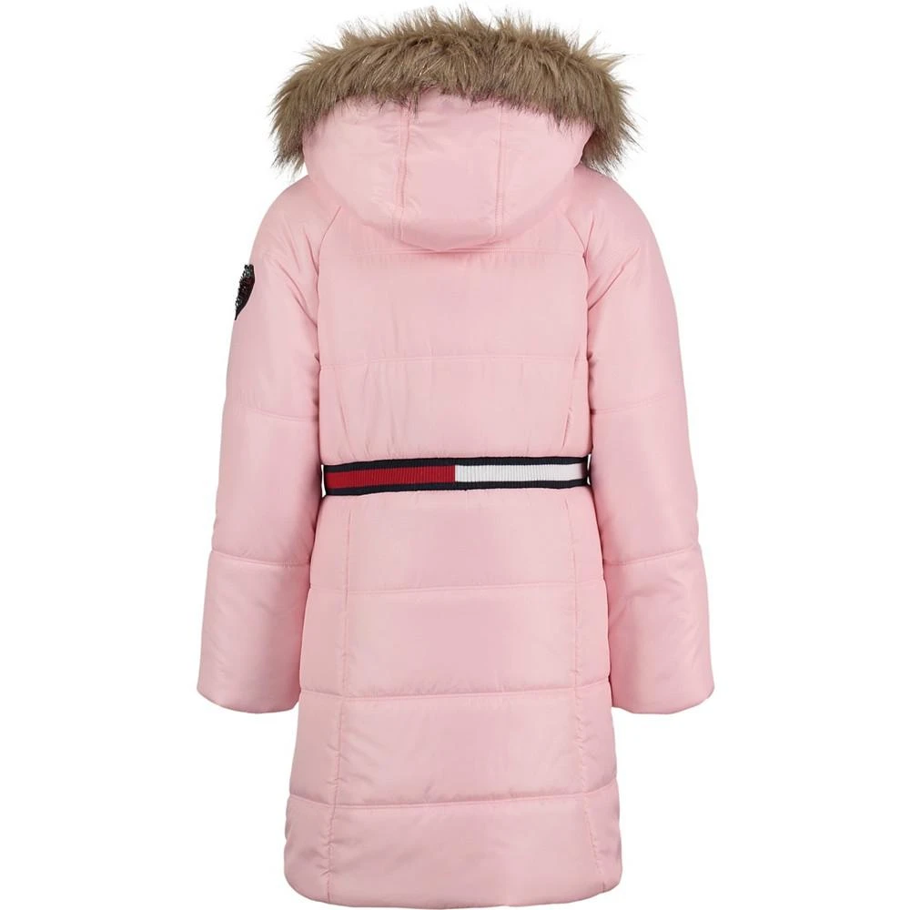 商品Tommy Hilfiger|Little Girls Longline Signature Puffer Jacket,价格¥172,第2张图片详细描述