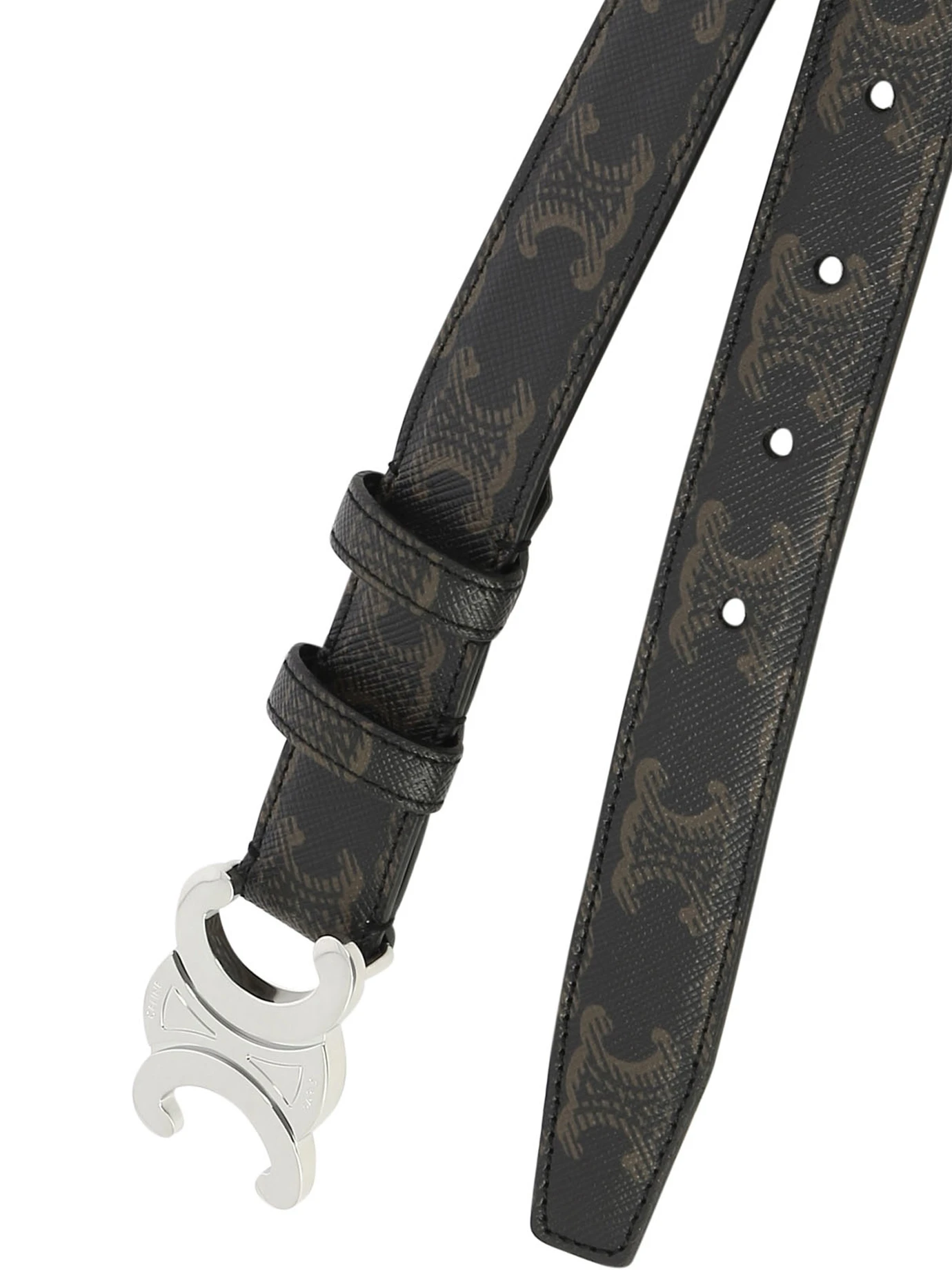 商品Celine|Celine 男士腰带 45AKA2ACO38SI-2 黑色,价格¥4595,第5张图片详细描述