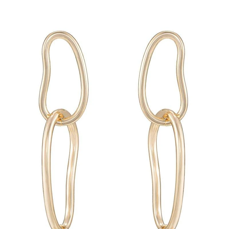 商品Ettika Jewelry|Mara Dangle Pearl 18k Gold Plated Earrings,价格¥265,第1张图片