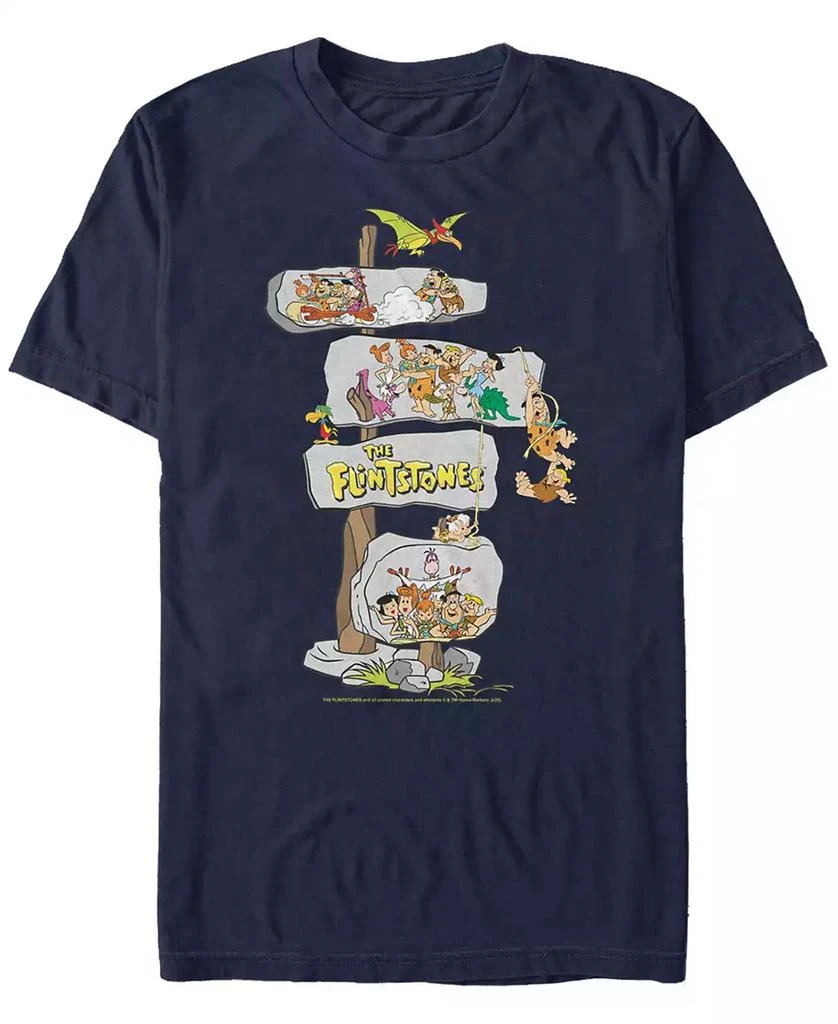 商品FIFTH SUN|Men's The Flintstones Box Up Stones Short Sleeve T-shirt,价格¥185,第1张图片