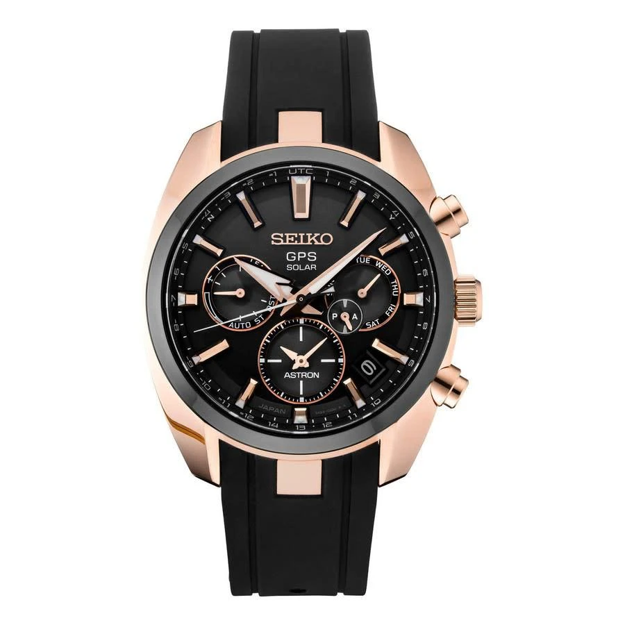 商品Seiko|Seiko Astron Perpetual World Time Black Dial Mens Watch SSH024,价格¥11963,第1张图片