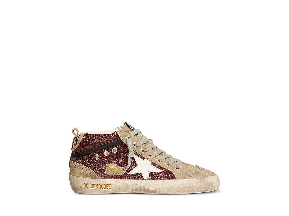 商品Golden Goose|Women's Mid Star Glitter Sneakers,价格¥5271,第1张图片