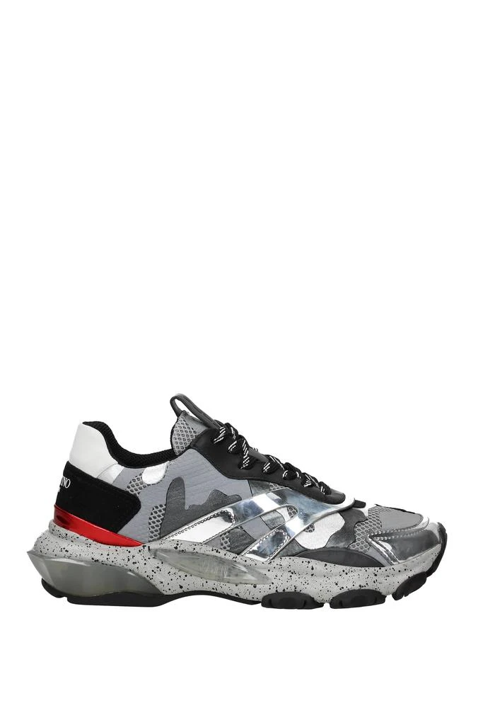商品Valentino|Sneakers Leather Silver,价格¥2507,第1张图片