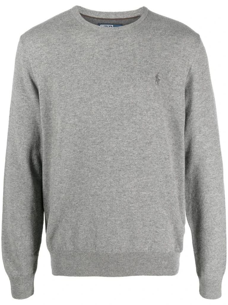 商品Ralph Lauren|Ralph Lauren Grey Wool Jumper,价格¥1442,第1张图片