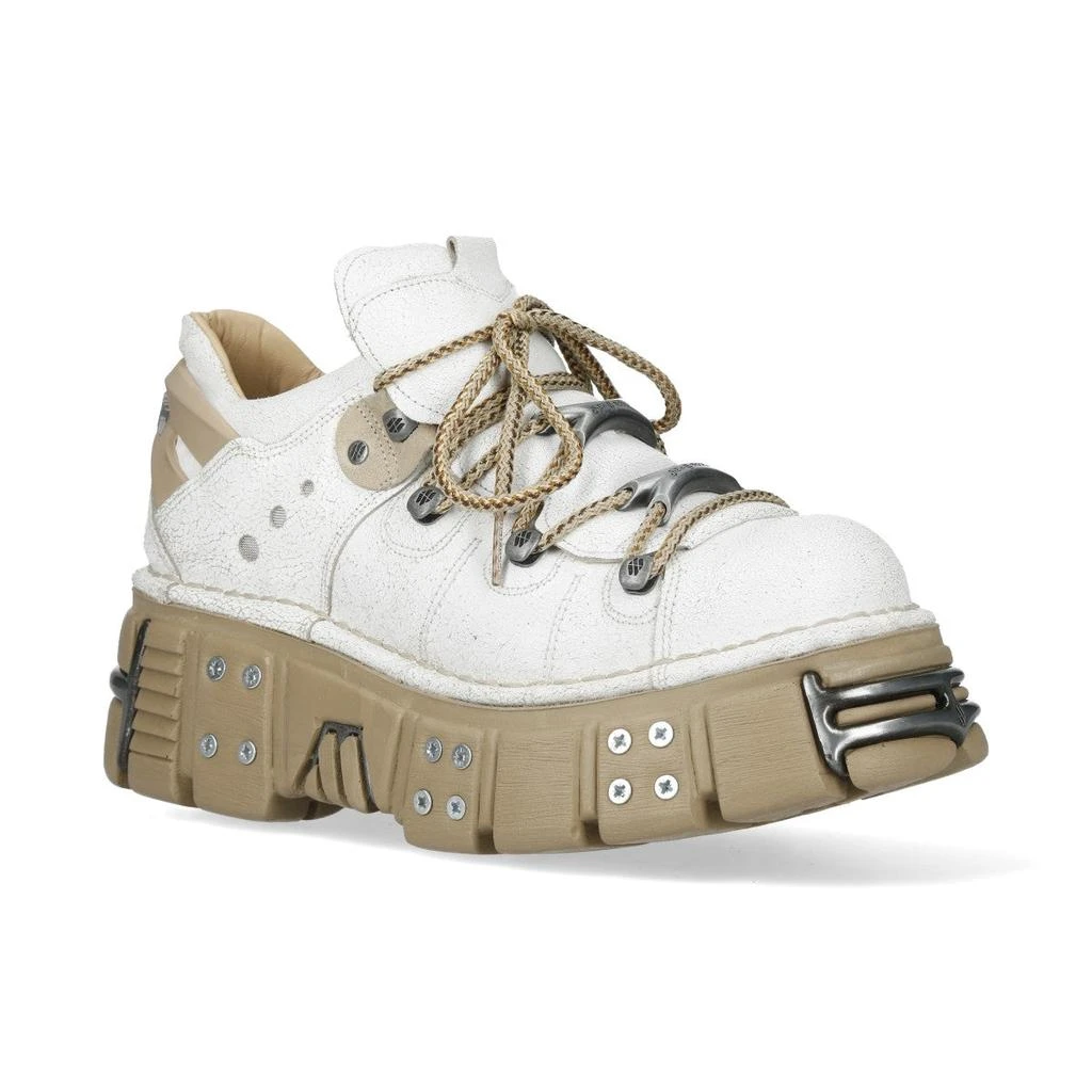 商品NewRock|M-120N-C80 White Gothic Platform Ankle Boots,价格¥2497,第1张图片
