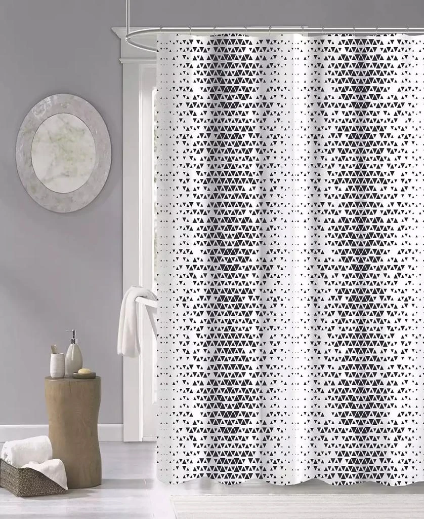商品Dainty Home|Optic 100% Cotton Shower Curtain, 72" x 70",价格¥253,第1张图片