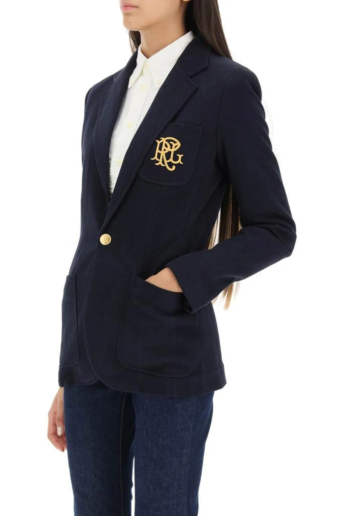 商品Ralph Lauren|Polo Ralph Lauren Stretch Knit Blazer With Monogram Embroidery,价格¥1786,第4张图片详细描述