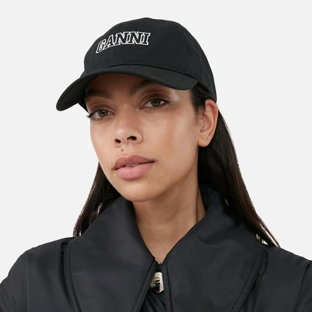 商品Ganni|Ganni Women's Software Cap - Black,价格¥545,第2张图片详细描述