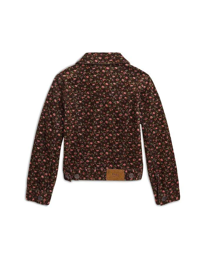 商品Ralph Lauren|Girls' Floral Corduroy Trucker Jacket - Little Kid, Big Kid,价格¥433,第5张图片详细描述