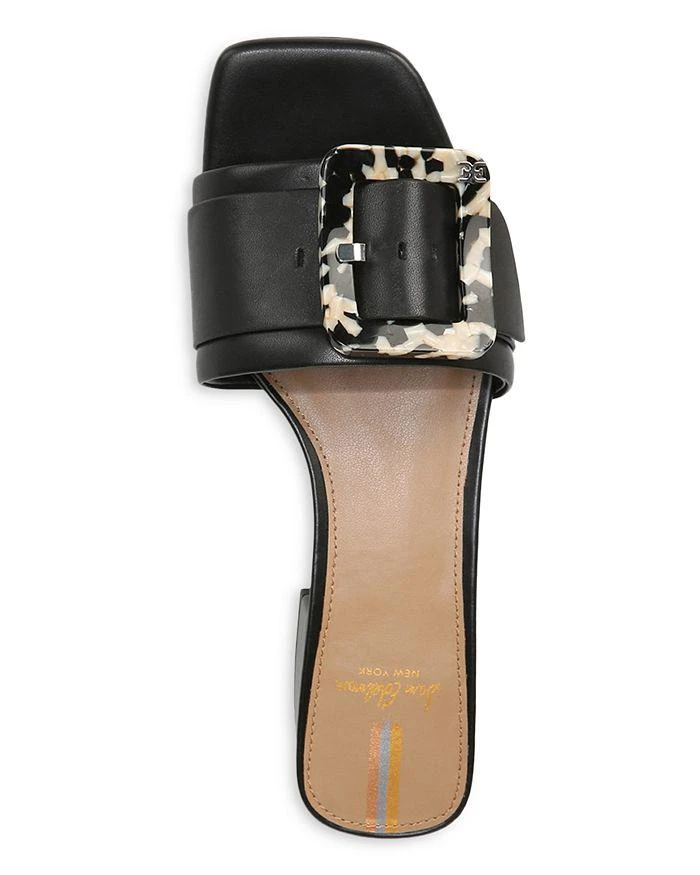 商品Sam Edelman|Women's Deacon Square Toe Buckle Block Heel Slide Sandals,价格¥956,第3张图片详细描述