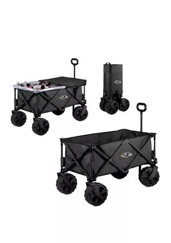 商品ONIVA|Nfl Baltimore Ravens Adventure Wagon Elite All Terrain Portable Utility Wagon,价格¥3229,第1张图片