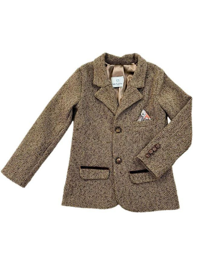 商品Petite Maison Kids|Boys' Herringbone Tweed Jacket - Baby, Little Kid, Big Kid,价格¥1195,第1张图片