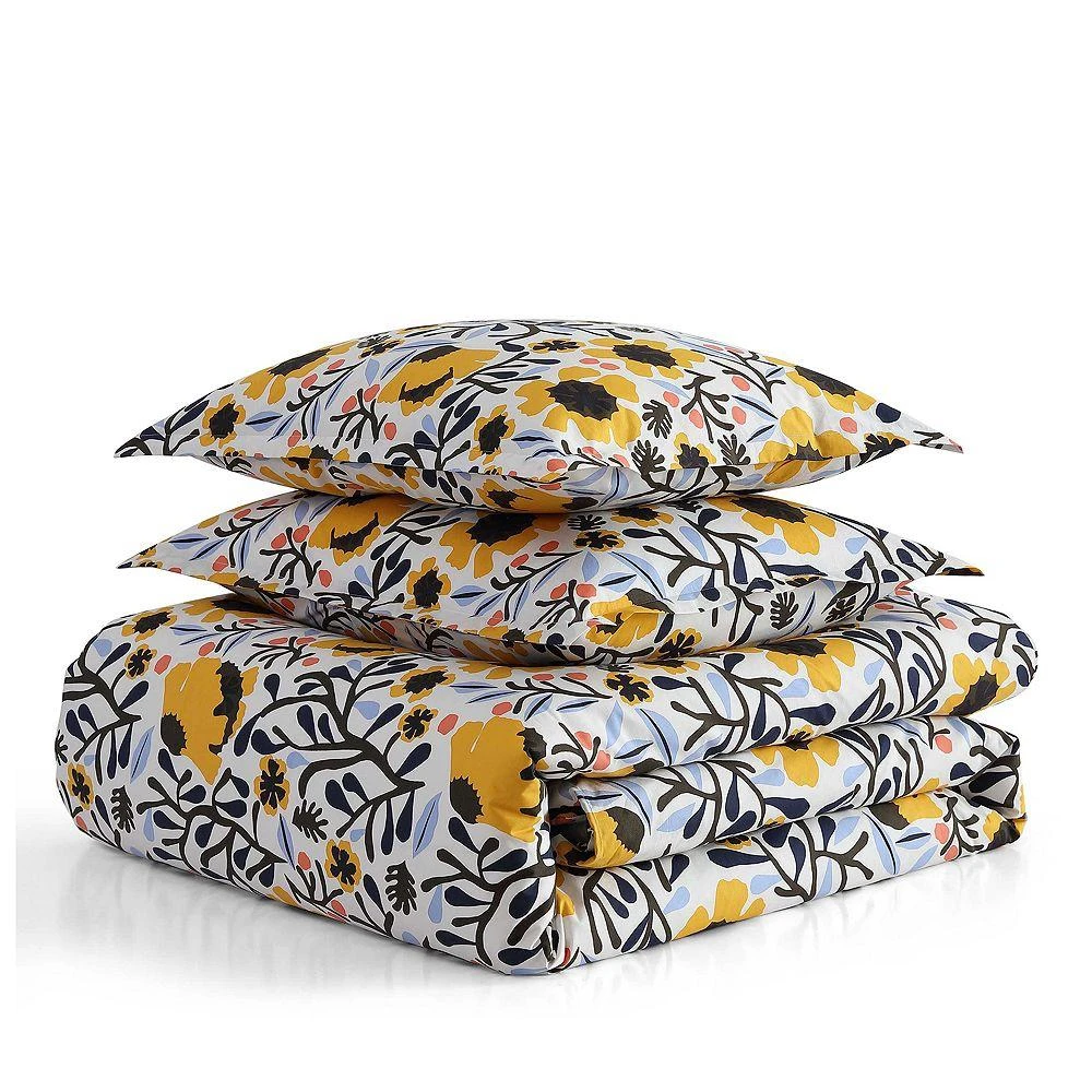 Mykero Cotton Percale 3 Piece Comforter Set, Full Queen 商品