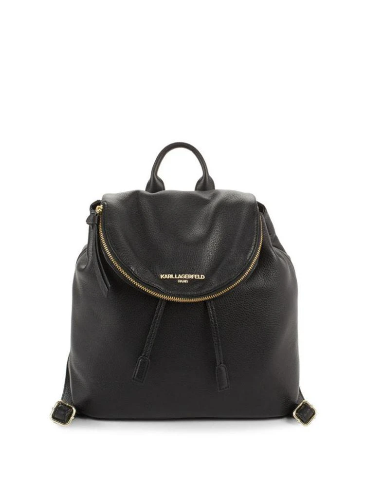 商品Karl Lagerfeld Paris|Leather Backpack,价格¥787,第1张图片