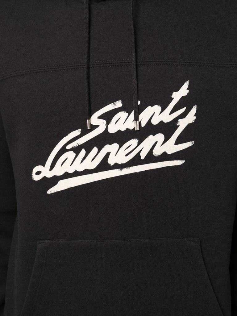 商品Yves Saint Laurent|Saint L AU Rent Men's  Black Cotton Sweatshirt,价格¥5206-¥5248,第6张图片详细描述