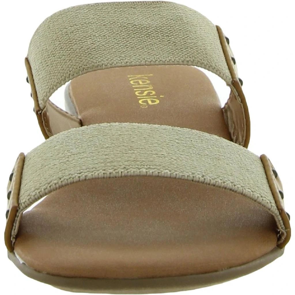 商品Kensie|Kensie Womens Braelyn Faux Leather Studed Flat Sandals,价格¥76,第3张图片详细描述